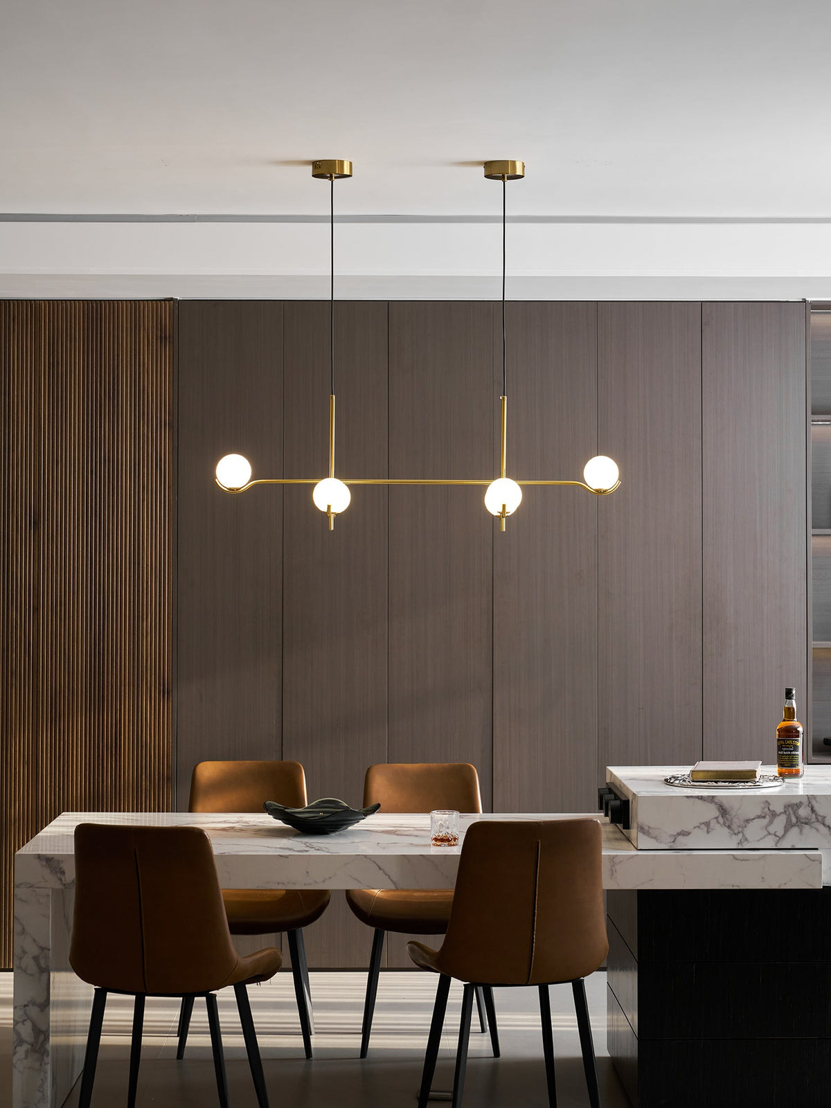 White Bubble Design Glass Pendant Light