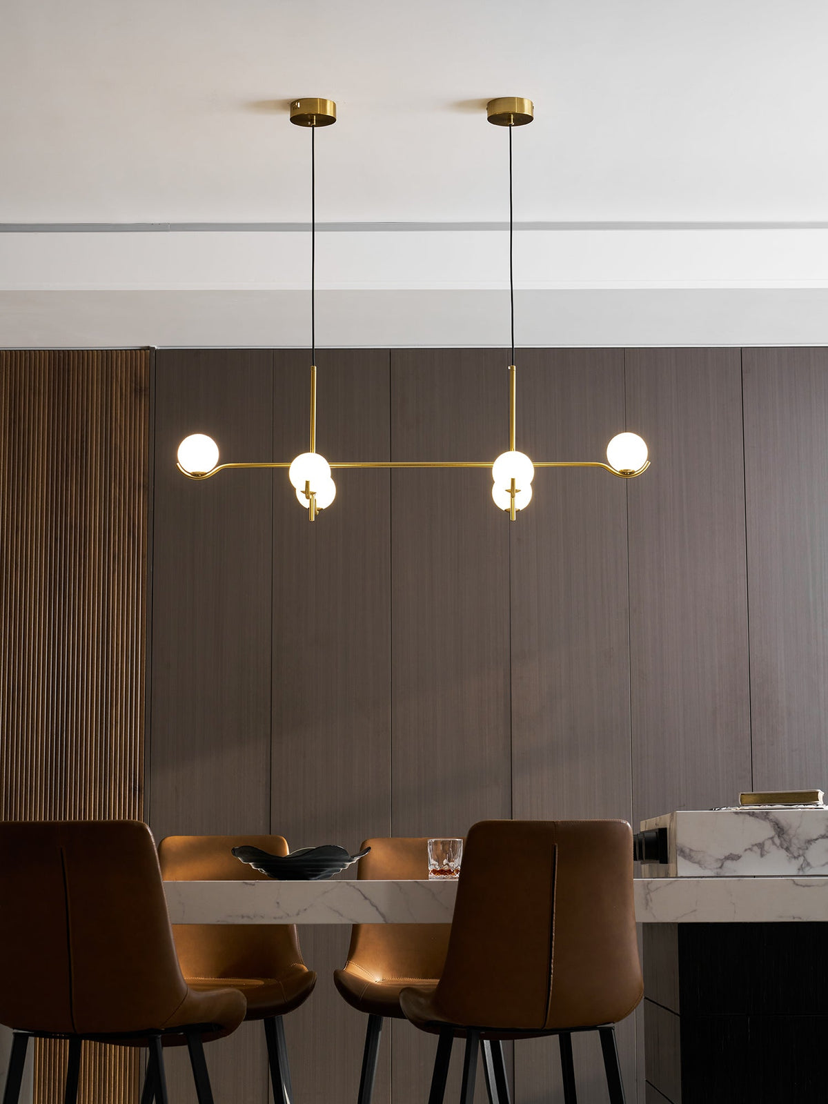 White Bubble Design Glass Pendant Light