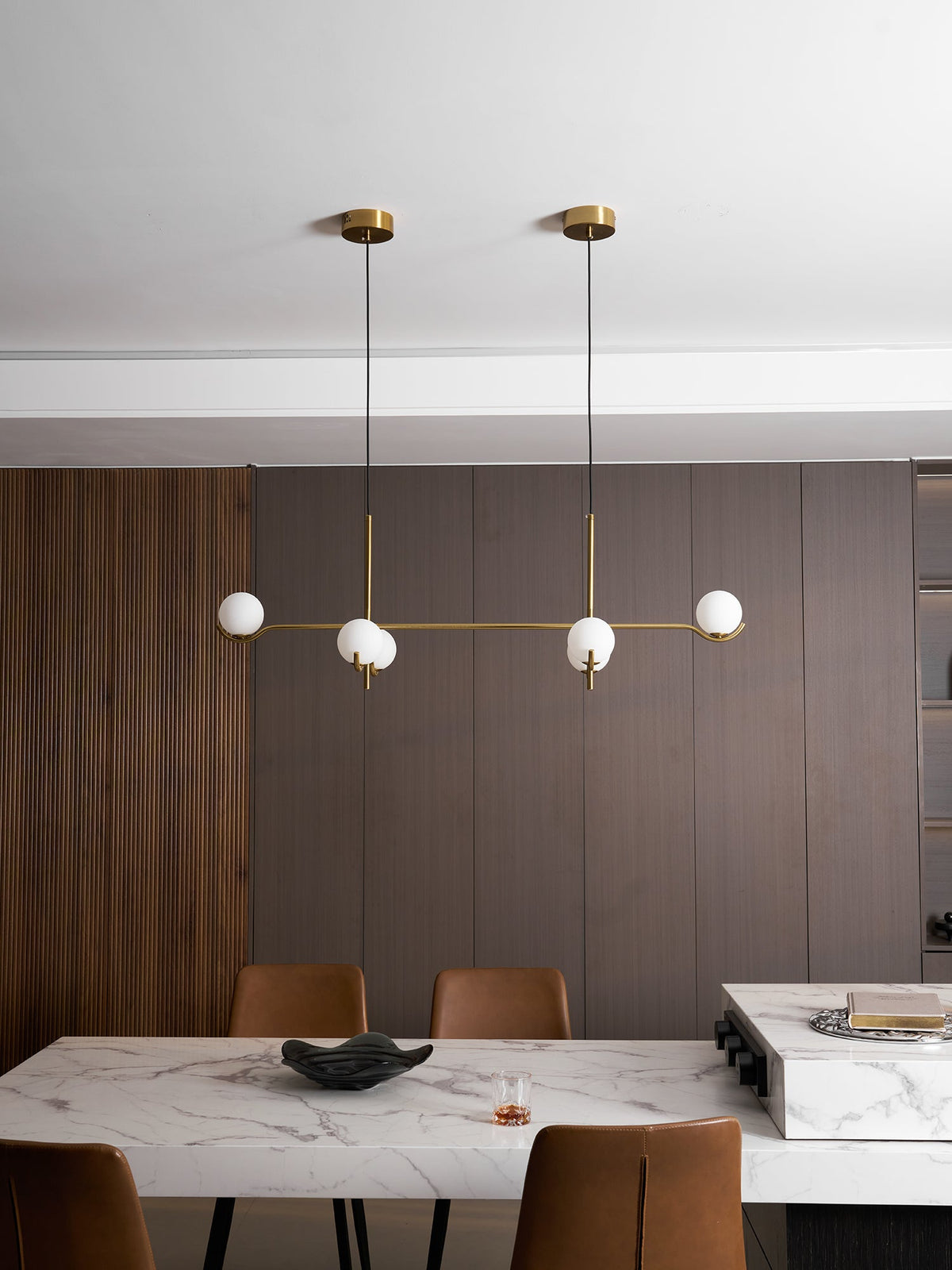 White Bubble Design Glass Pendant Light