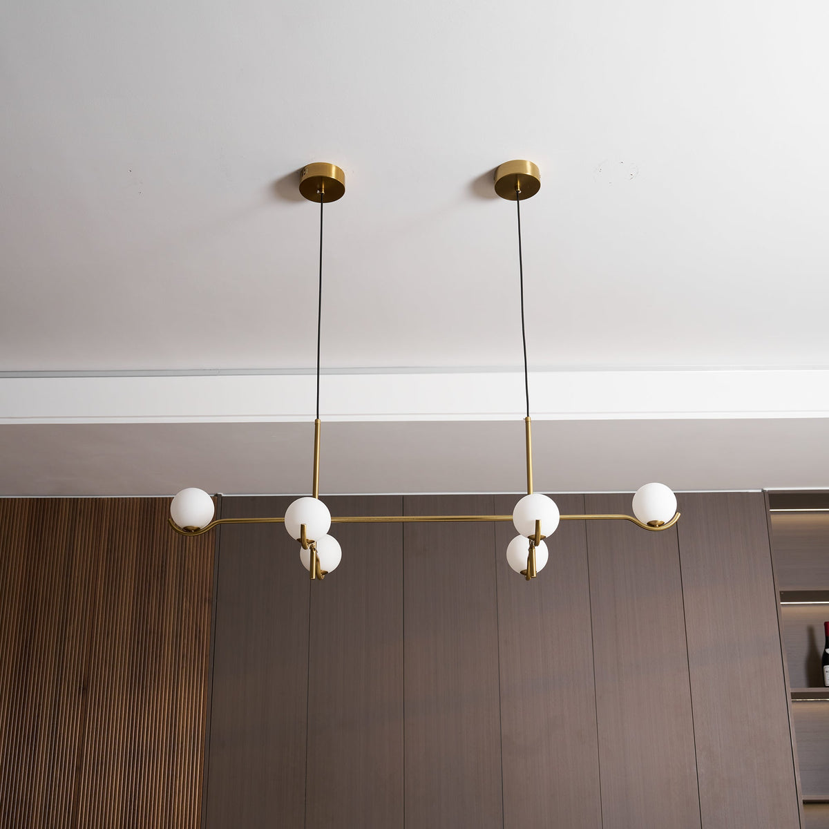 White Bubble Design Glass Pendant Light