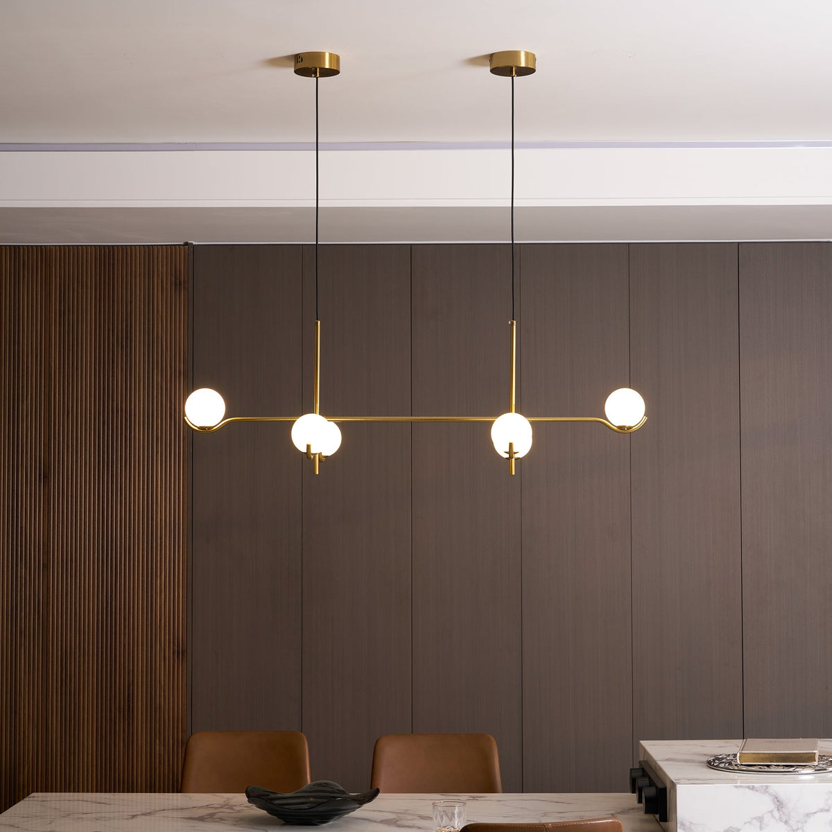 White Bubble Design Glass Pendant Light
