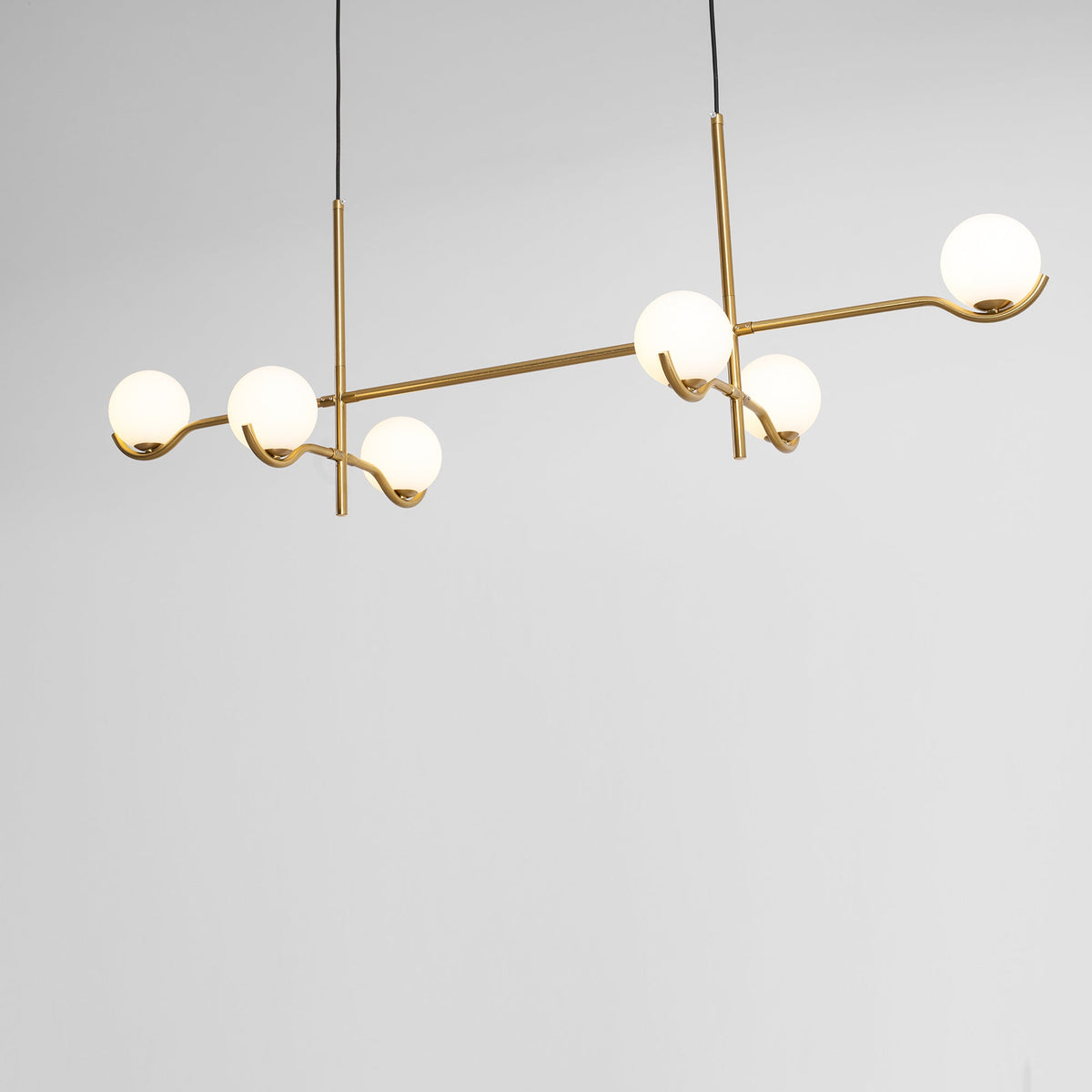 White Bubble Design Glass Pendant Light
