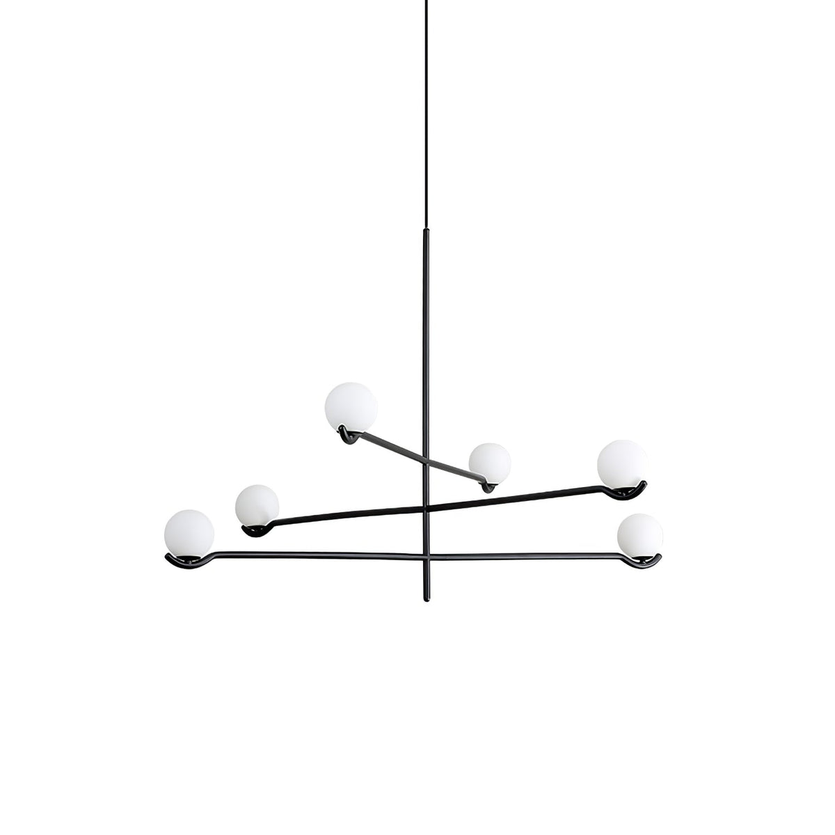 White Bubble Design Glass Pendant Light