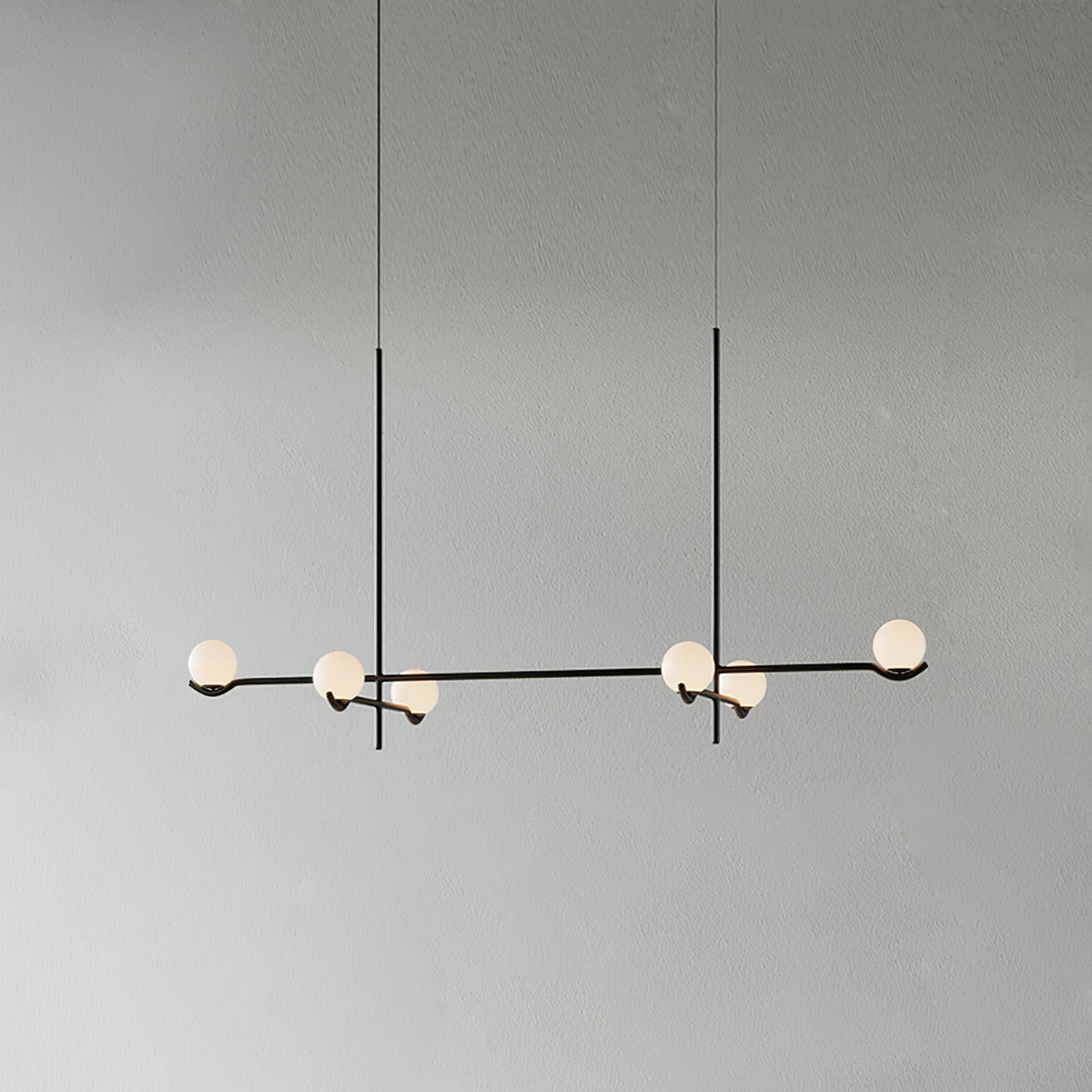 White Bubble Design Glass Pendant Light