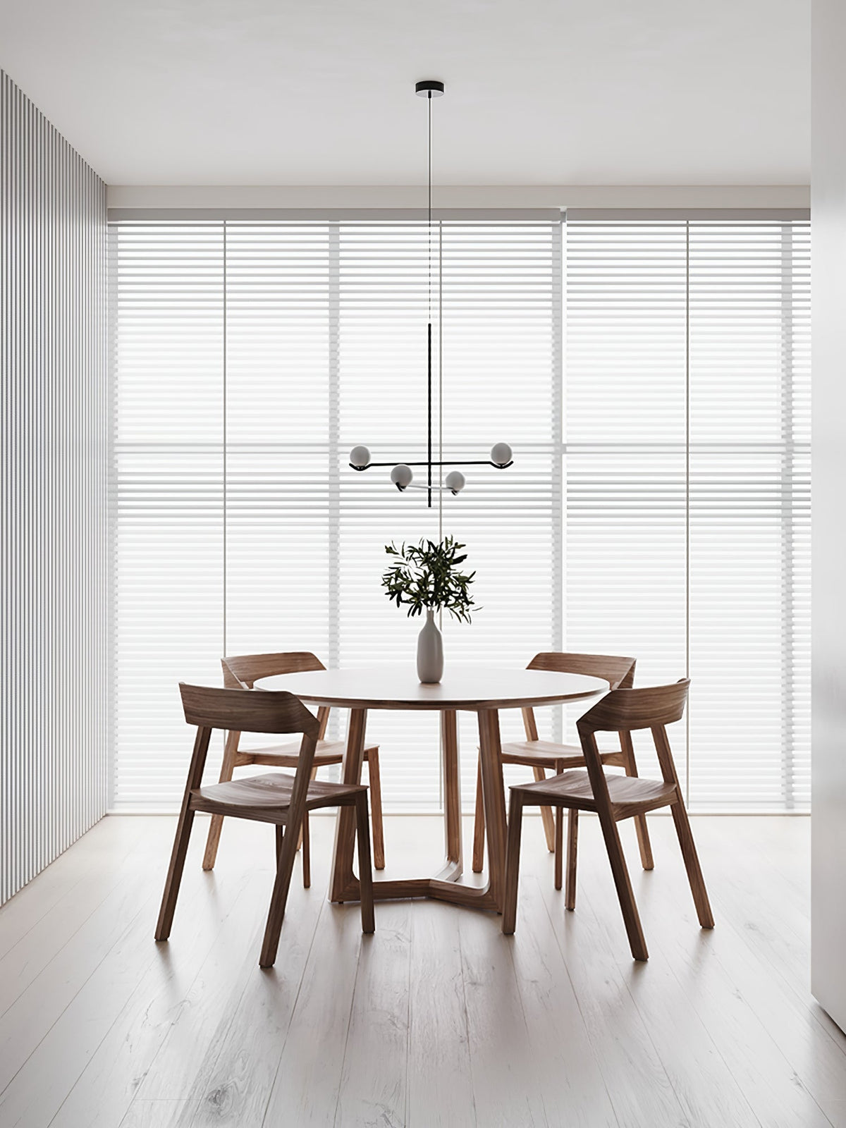 White Bubble Design Glass Pendant Light
