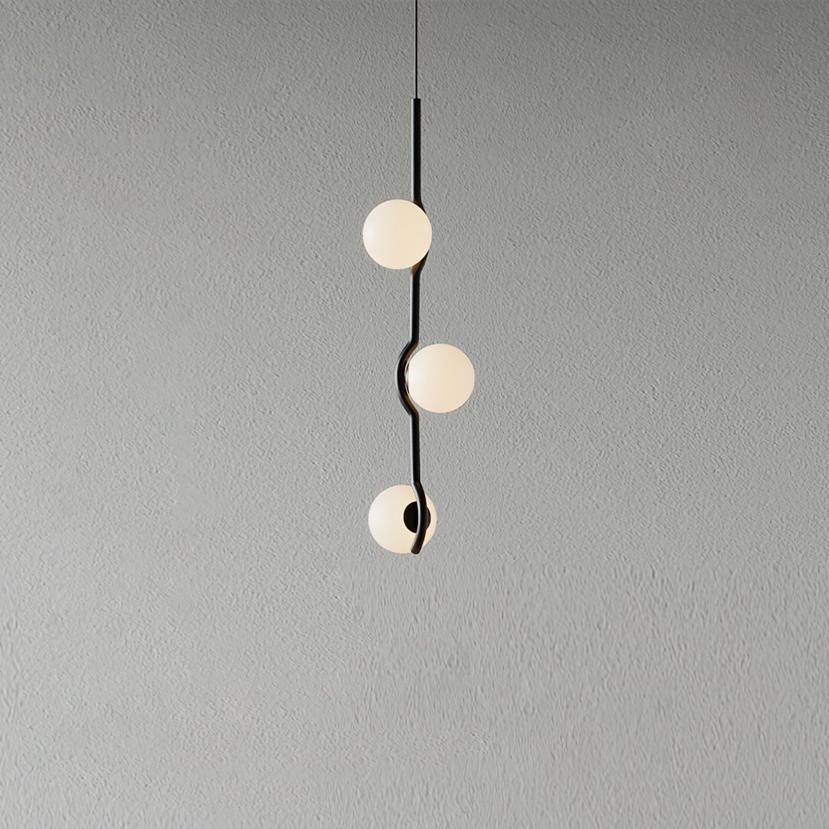 White Bubble Design Glass Pendant Light