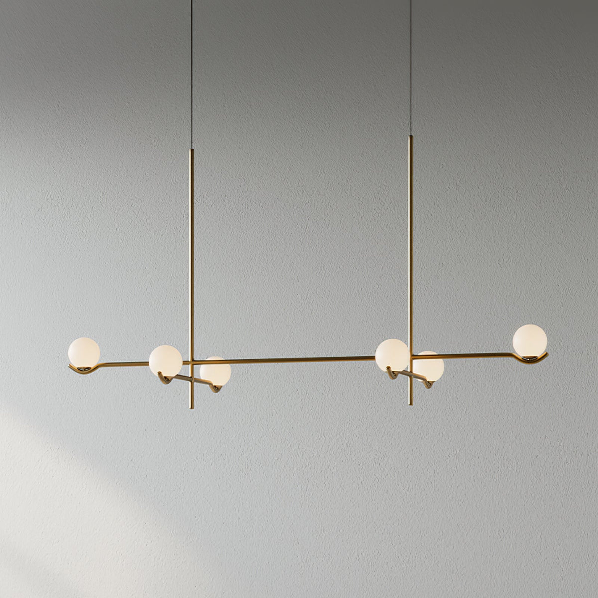 White Bubble Design Glass Pendant Light