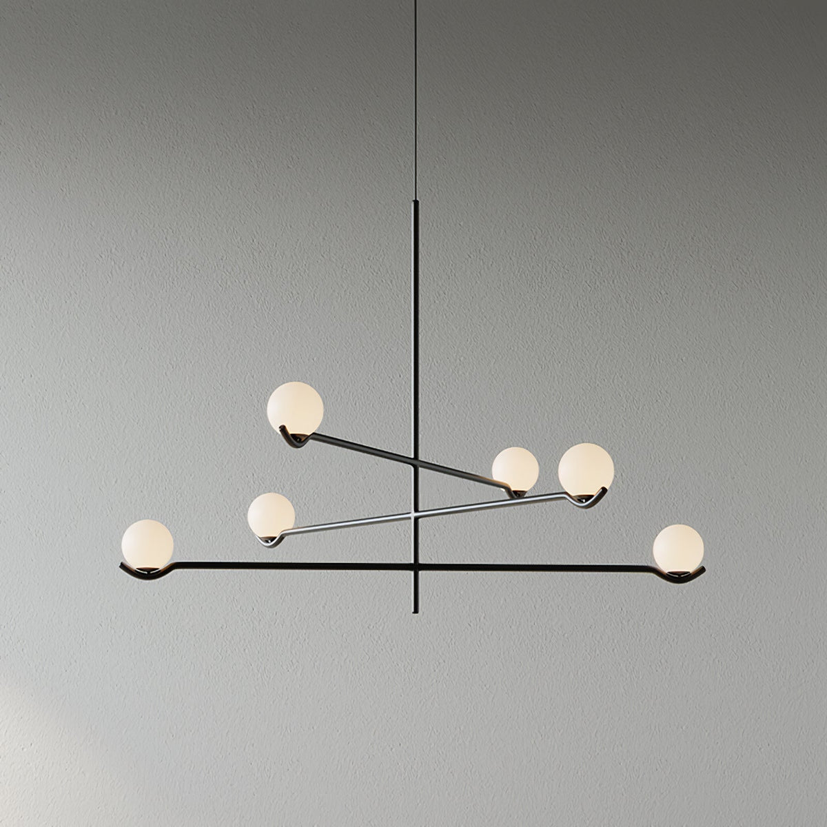 White Bubble Design Glass Pendant Light