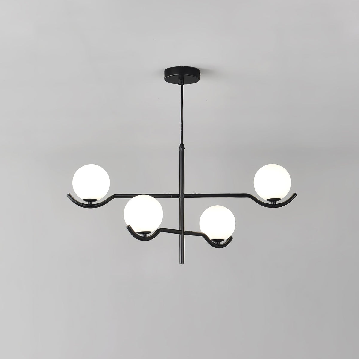 White Bubble Design Glass Pendant Light