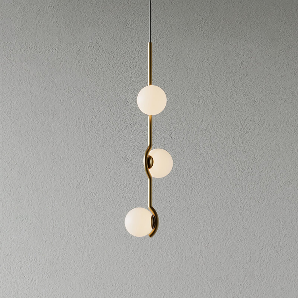 White Bubble Design Glass Pendant Light