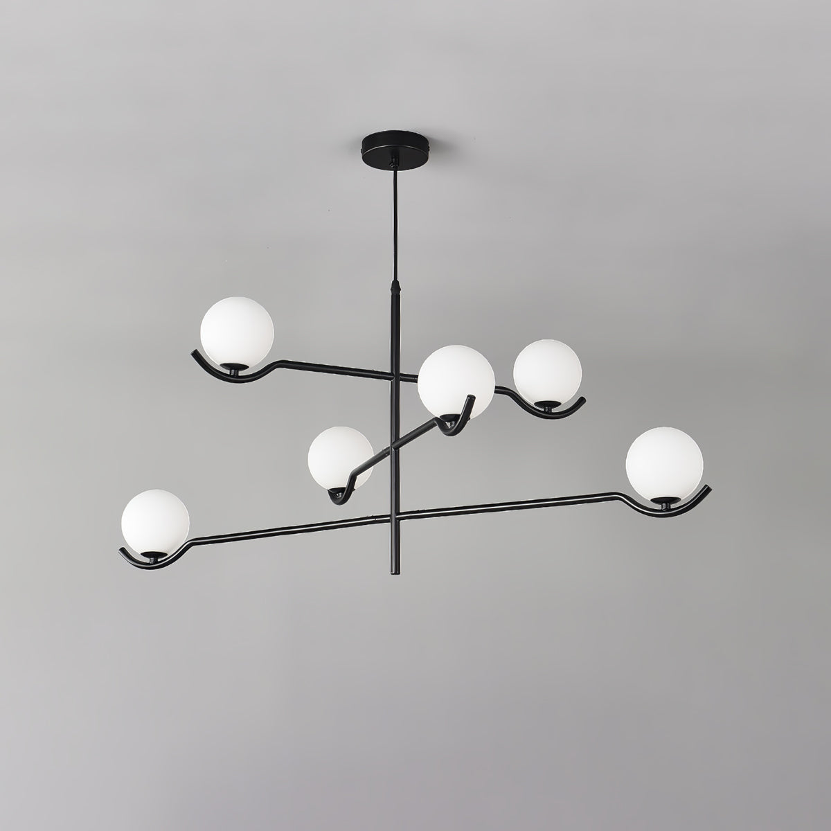 White Bubble Design Glass Pendant Light