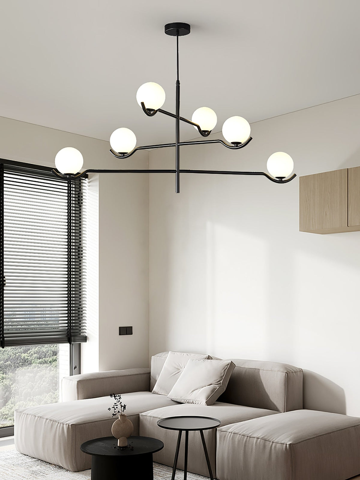 White Bubble Design Glass Pendant Light