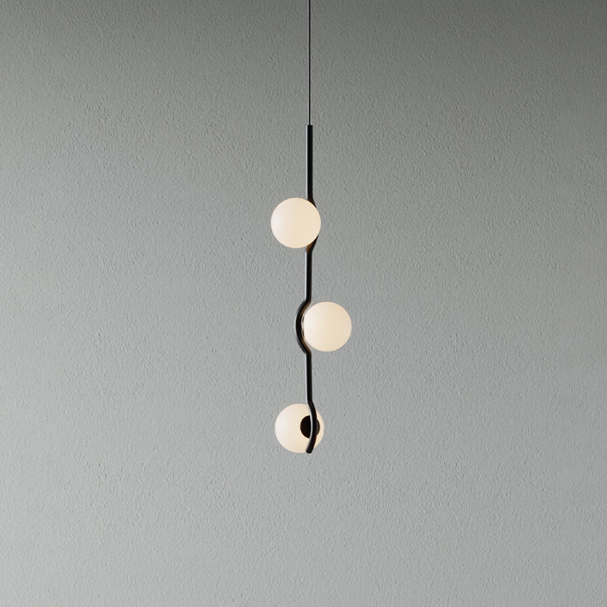 White Bubble Design Glass Pendant Light