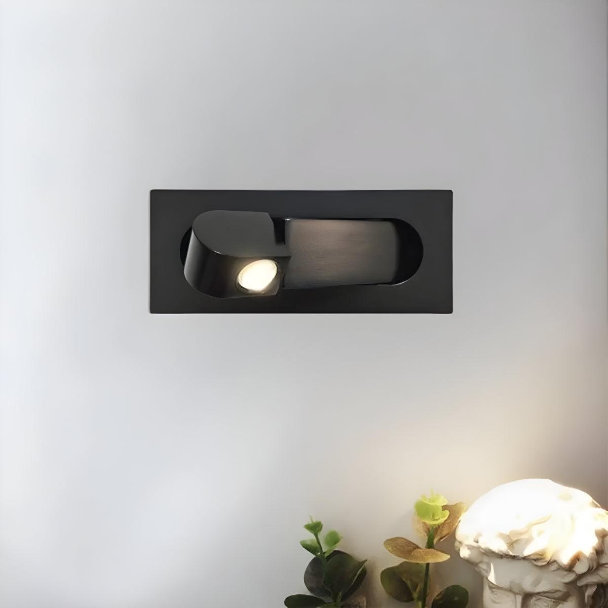 Bedside Reading Light With Embedded Adjustable Head