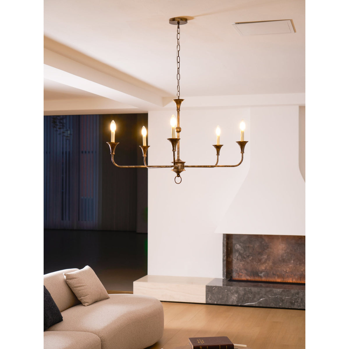 Unity Classic Vintage European Style Mid-century Bronze Chandelier