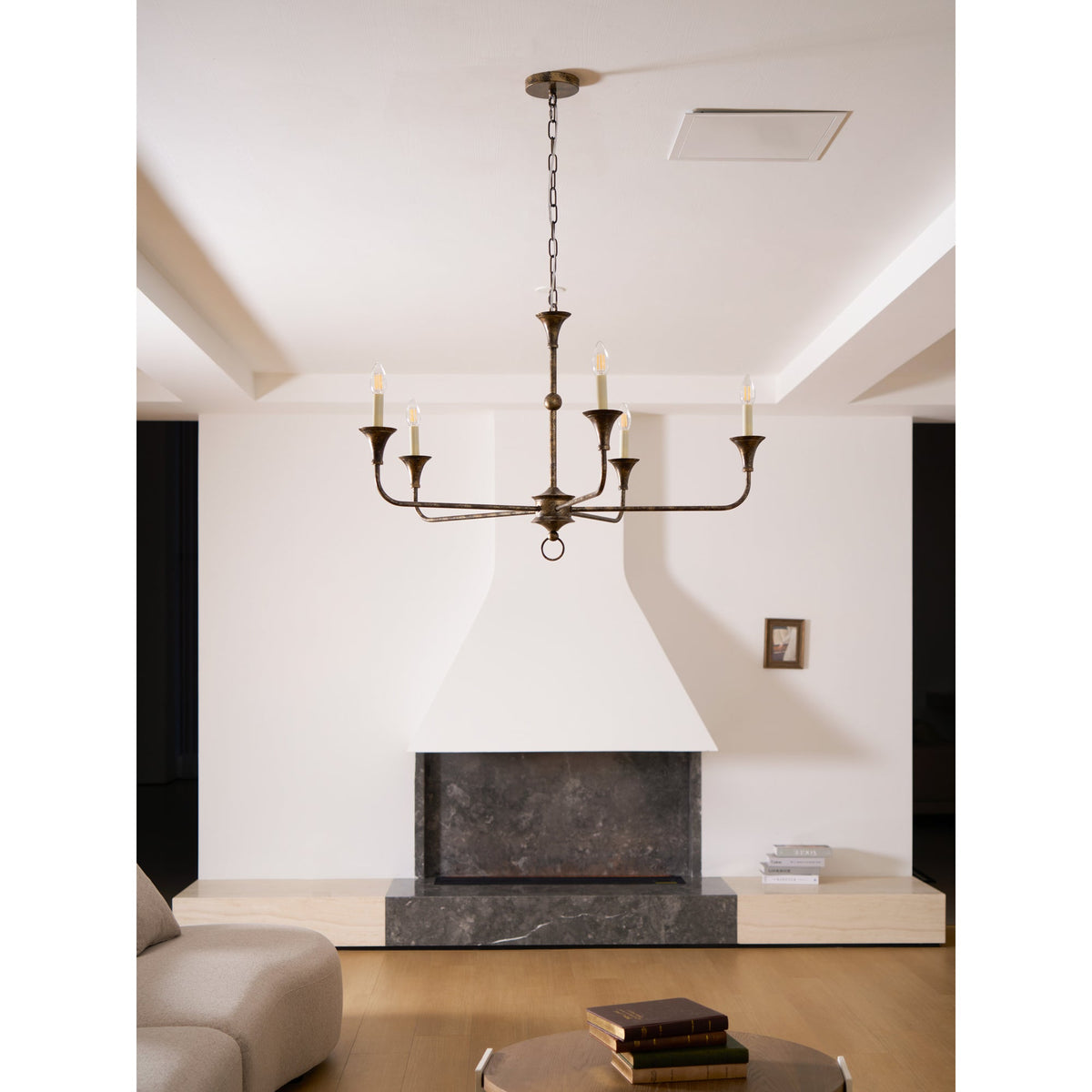 Unity Classic Vintage European Style Mid-century Bronze Chandelier