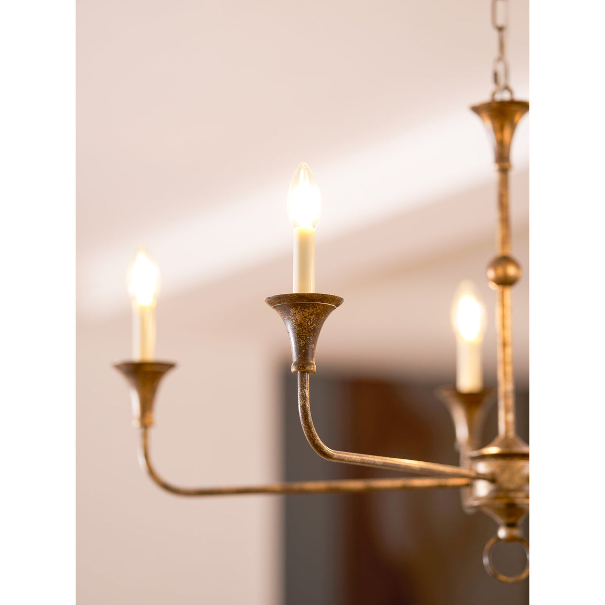 Unity Classic Vintage European Style Mid-century Bronze Chandelier