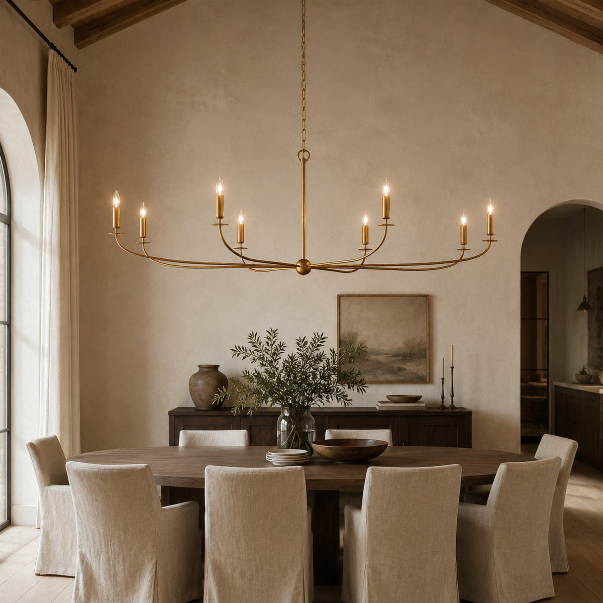 Grand Candle-style Farmhouse Chandelier