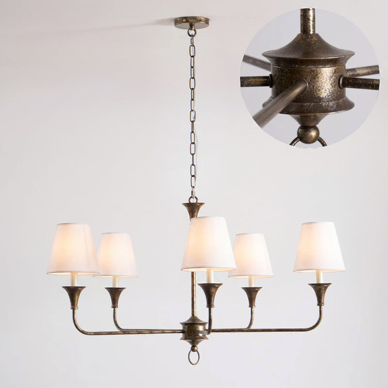 Unity Classic Vintage European Style Mid-century Bronze Chandelier