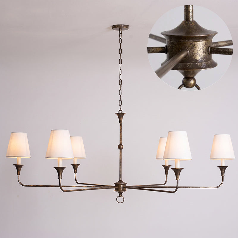 Unity Classic Vintage European Style Mid-century Bronze Chandelier