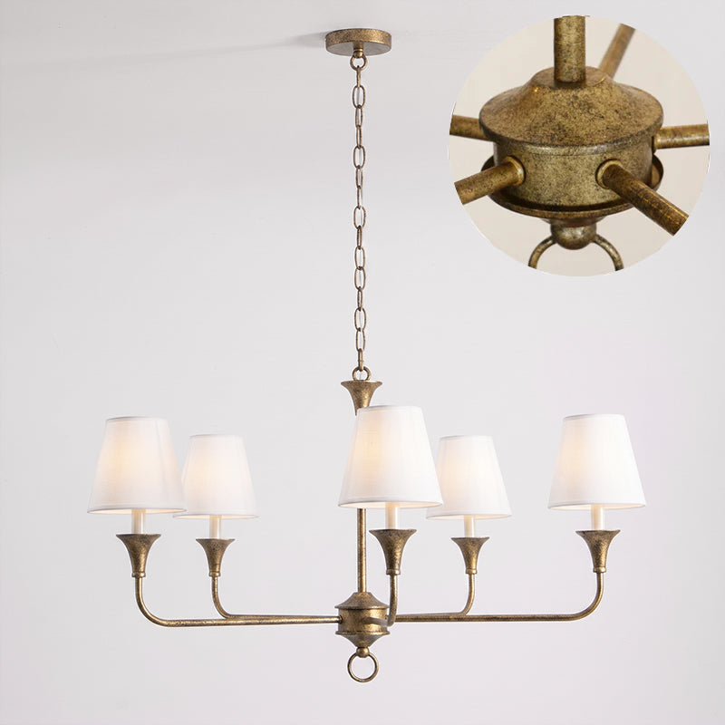 Unity Classic Vintage European Style Mid-century Bronze Chandelier