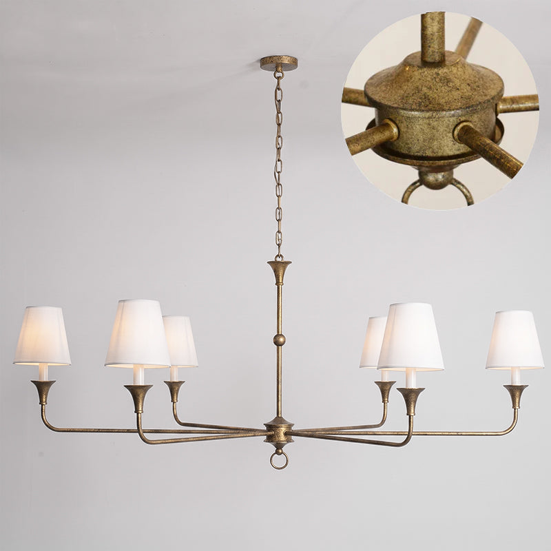 Unity Classic Vintage European Style Mid-century Bronze Chandelier