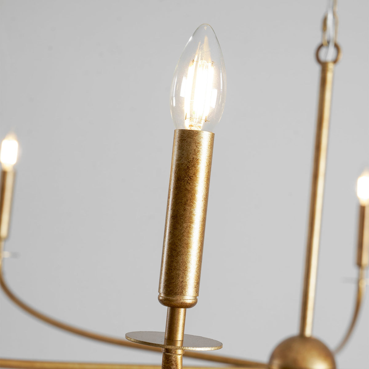 Grand Candle-style Farmhouse Chandelier
