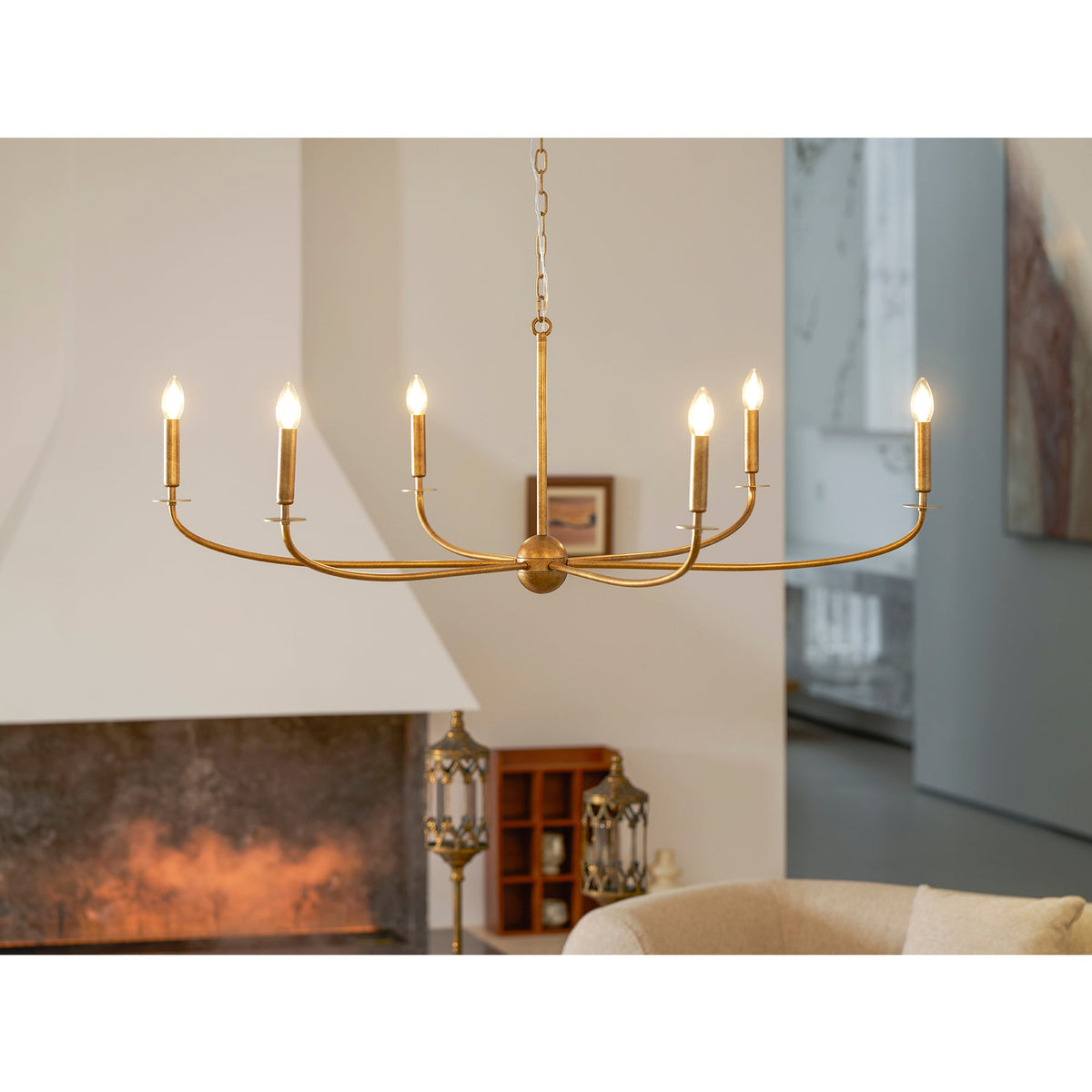 Grand Candle-style Farmhouse Chandelier