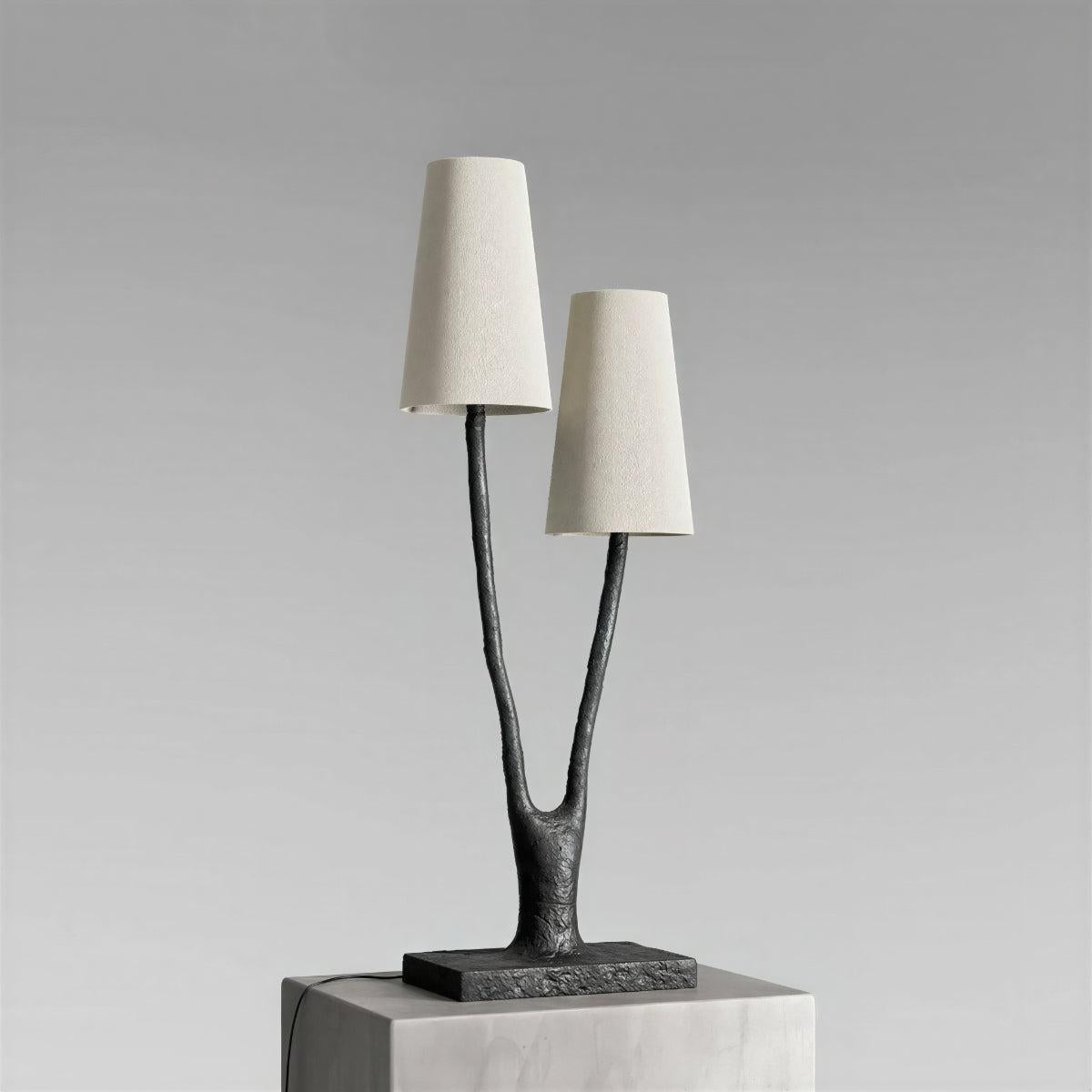 Dual Shade Table Lamp For Living Room
