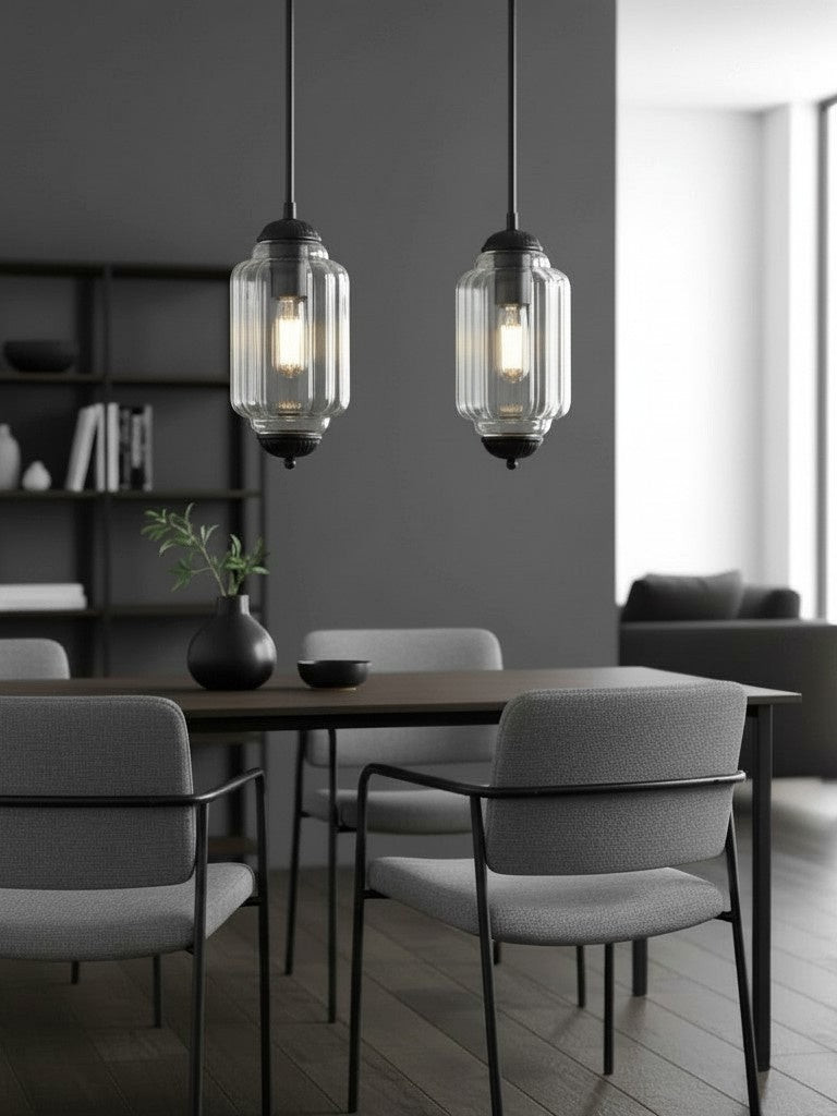 Vintage Glass Pendant Lamp