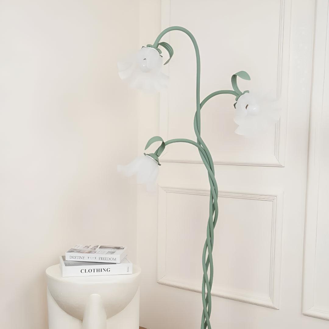 Floor Lamp For Living Room With Flower Design