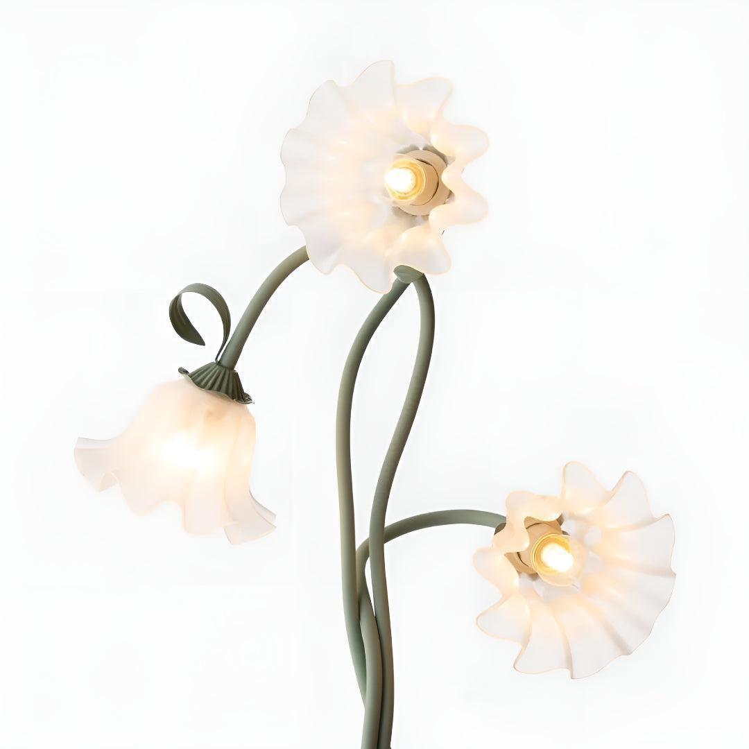Floor Lamp For Living Room With Flower Design