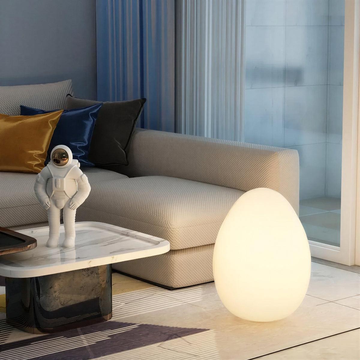 Egg-Shaped Floor Lamp