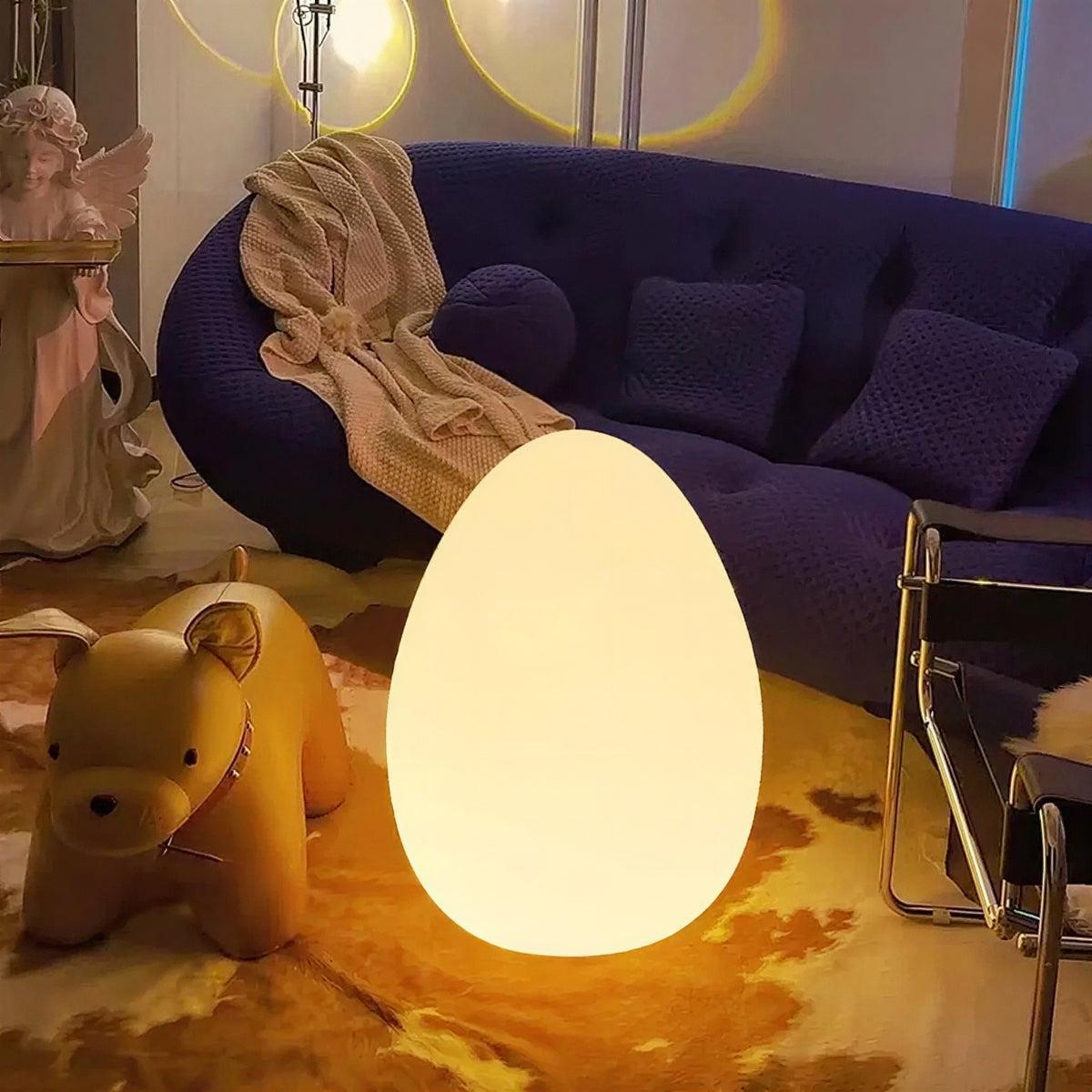 Egg-Shaped Floor Lamp