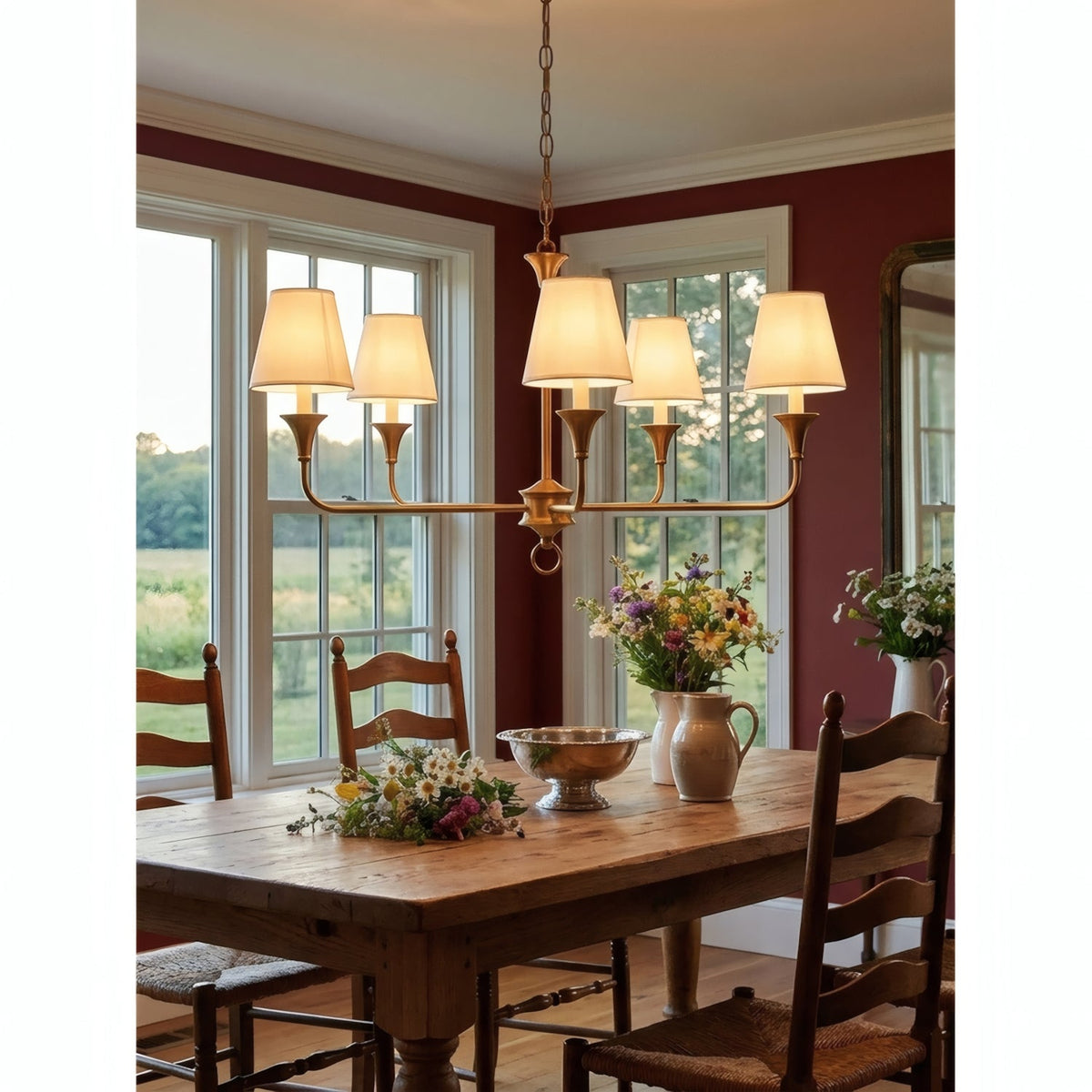 Unity Classic Vintage European Style Mid-century Bronze Chandelier
