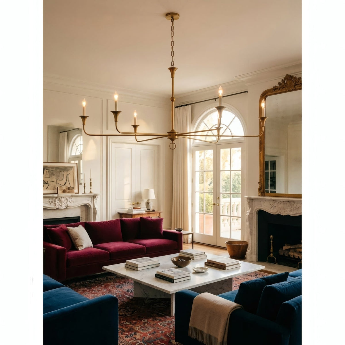 Unity Classic Vintage European Style Mid-century Bronze Chandelier