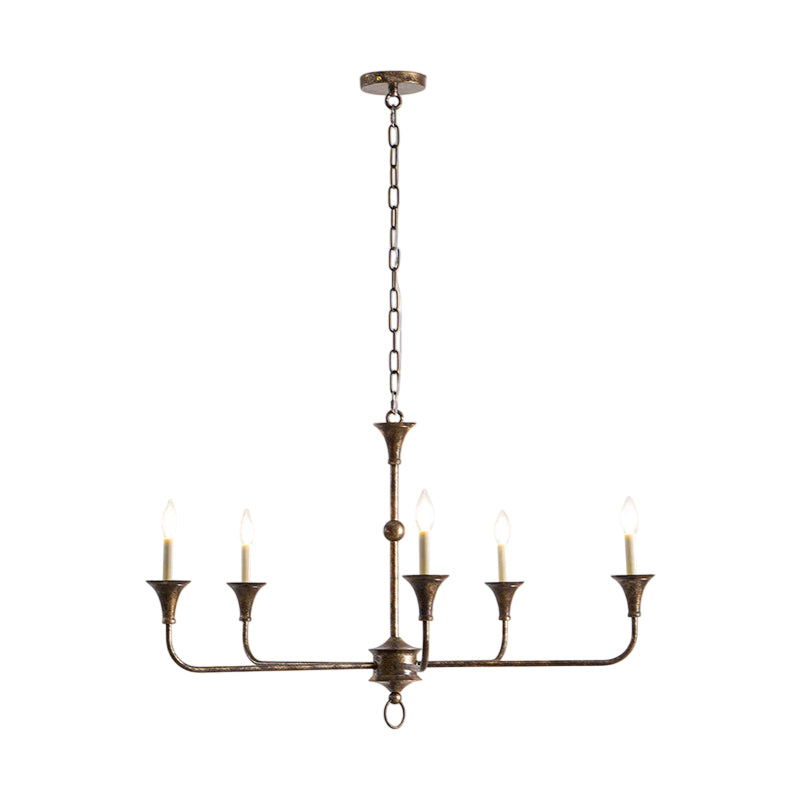 Unity Classic Vintage European Style Mid-century Bronze Chandelier