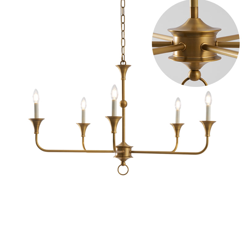 Unity Classic Vintage European Style Mid-century Bronze Chandelier
