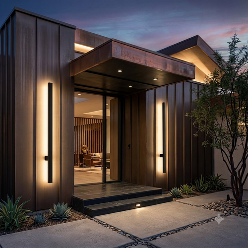 Silex Linear Outdoor Wall Light