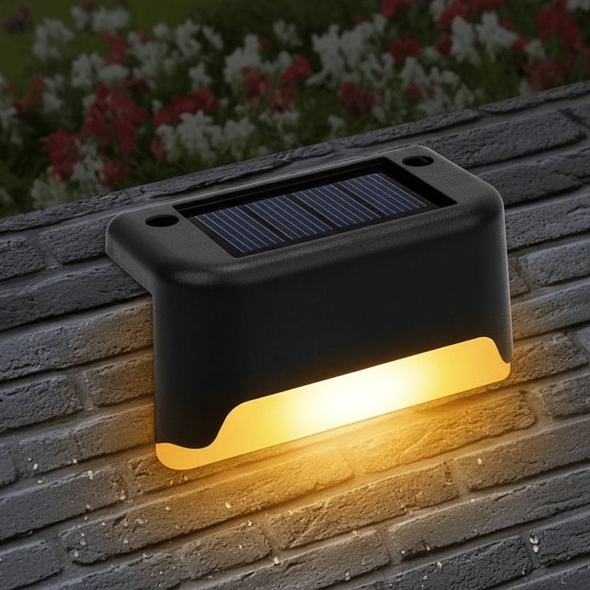 Solar-Powered LED Wall Light for Garden and Patio
