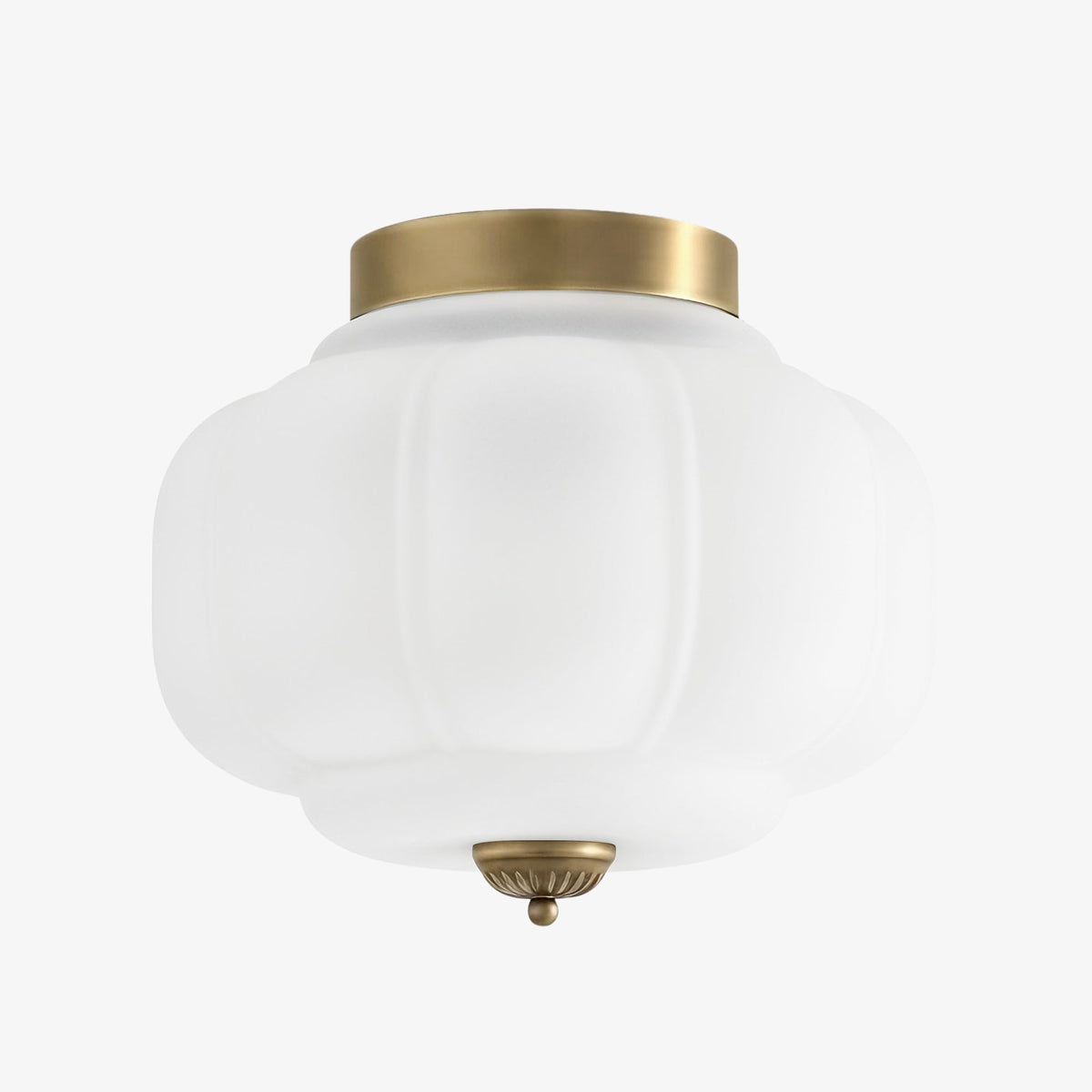 Retro Milk Semi Flush Mount Eloise Ceiling Light