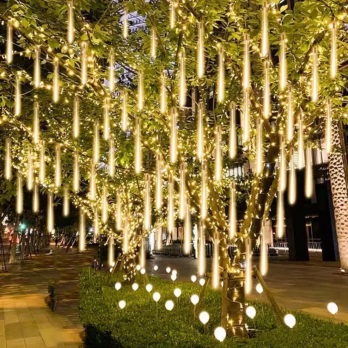 Meteor Shower String Lights for Outdoor Decor