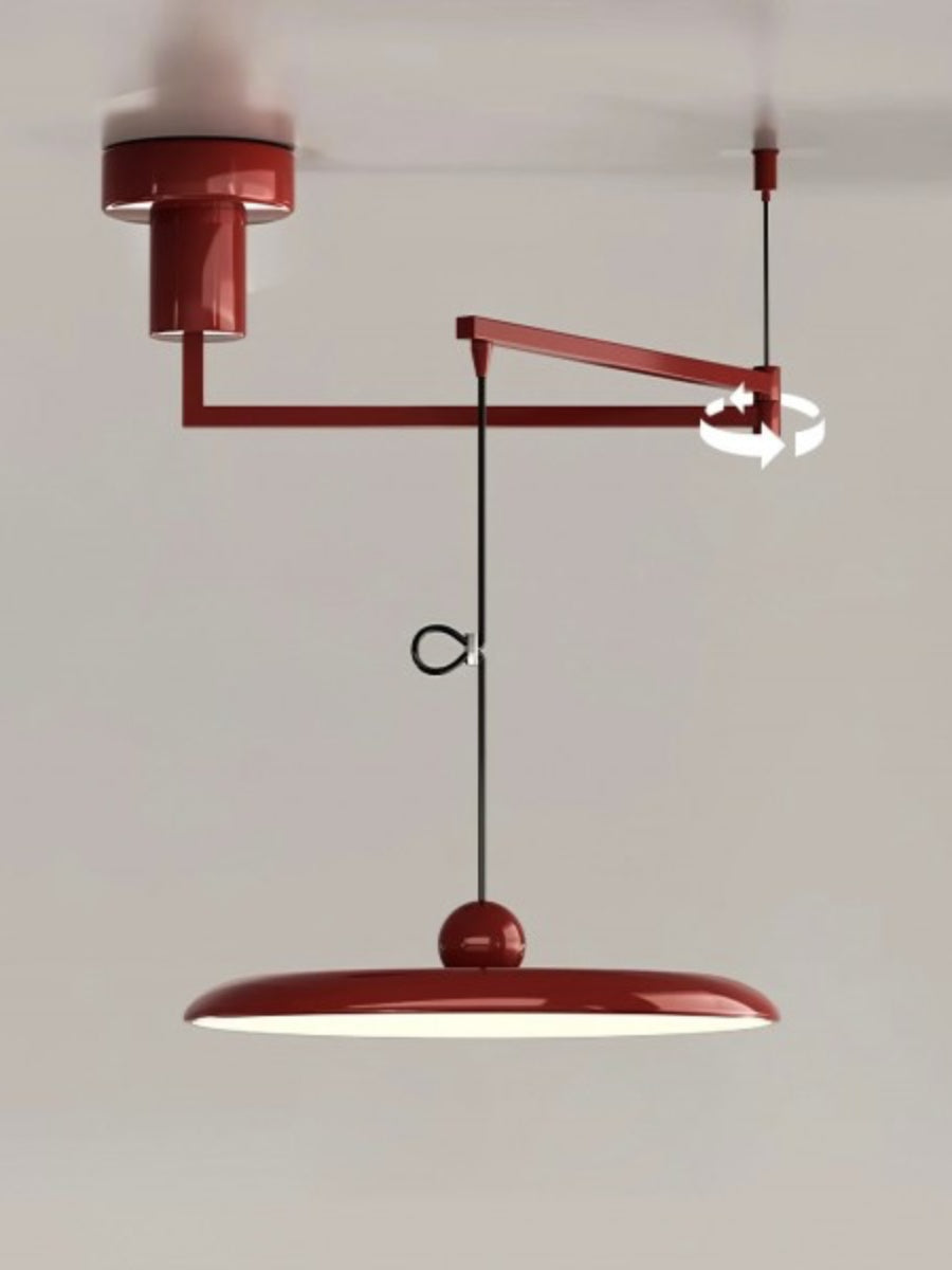 Swing Arm Pendant Light - Minimalist Adjustable Hanging Light Fixture