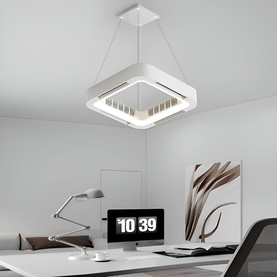 Modern Bladeless Ceiling Fan Light With Adjustable Lighting
