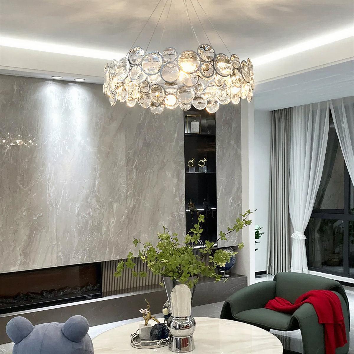 Modern Crystal Chandelier Light for Dining or Living Room