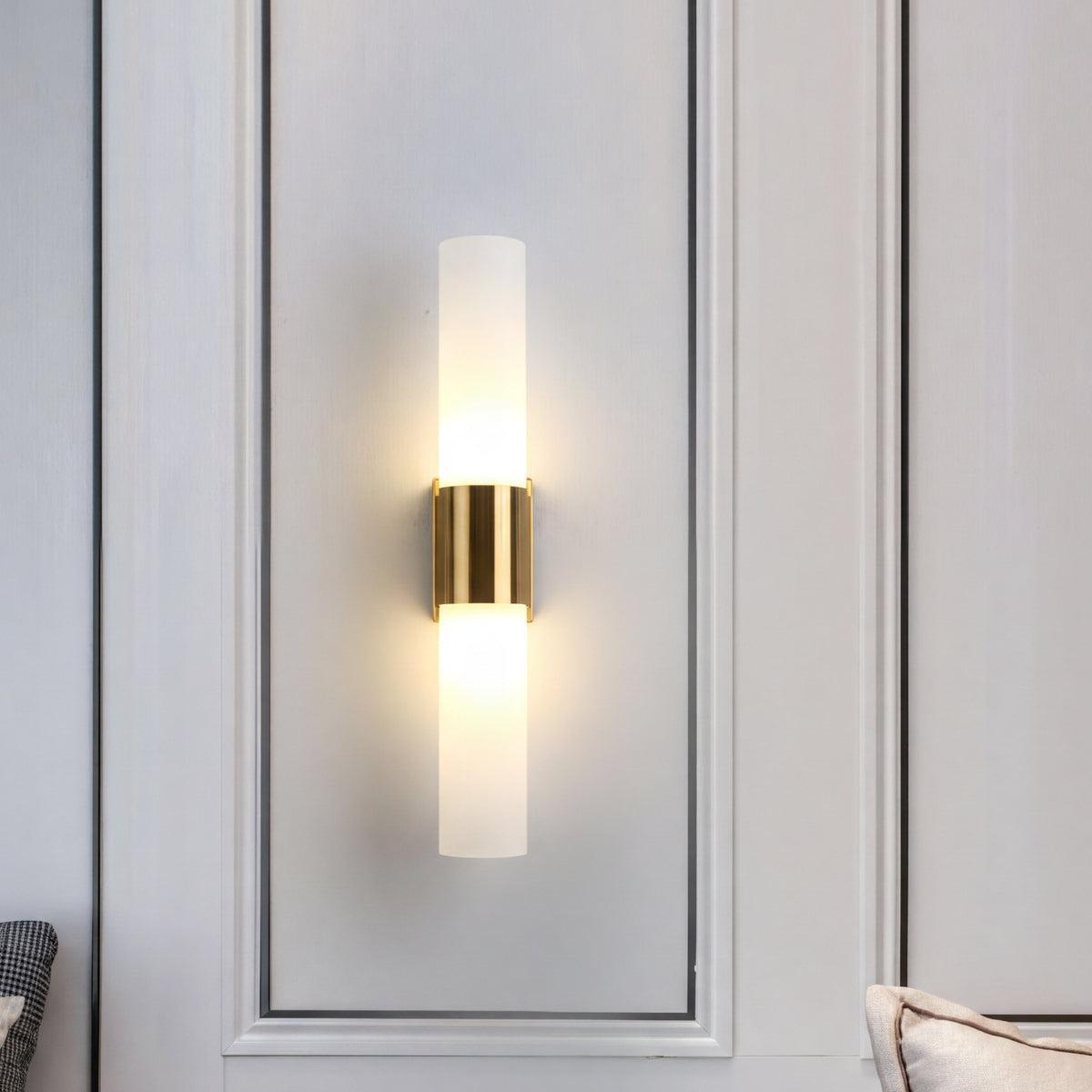 Modern Double Headed Wall Sconce With Up And Down Lighting