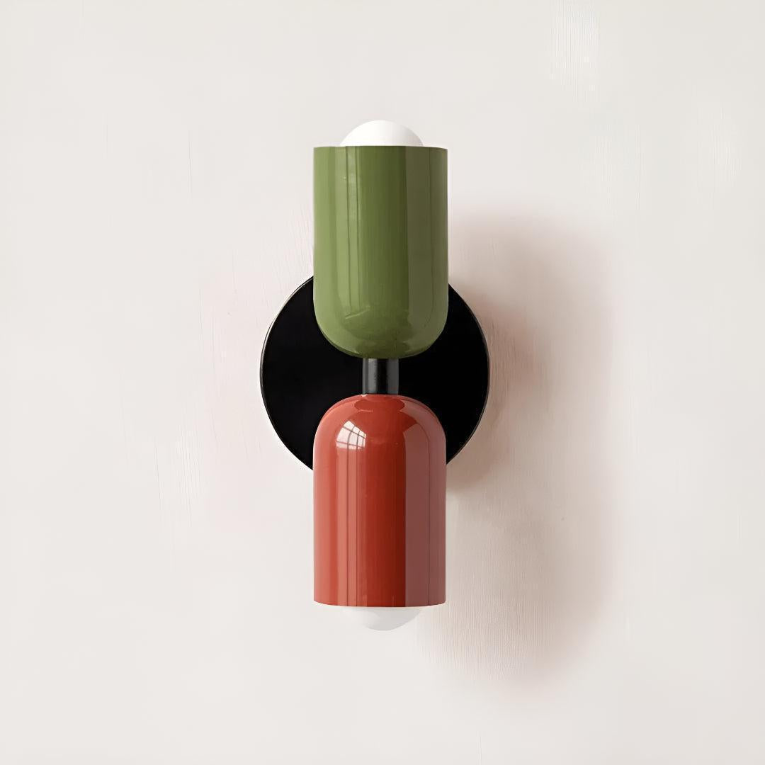 Modern Double Wall Sconce Lighting with Up and Down Glow