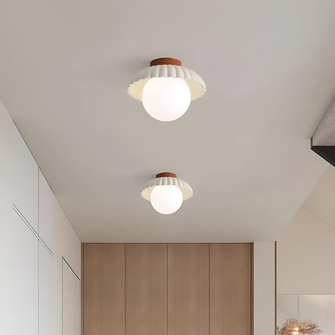 Modern Flush Mount Ceiling Light for Bedroom and Hallway