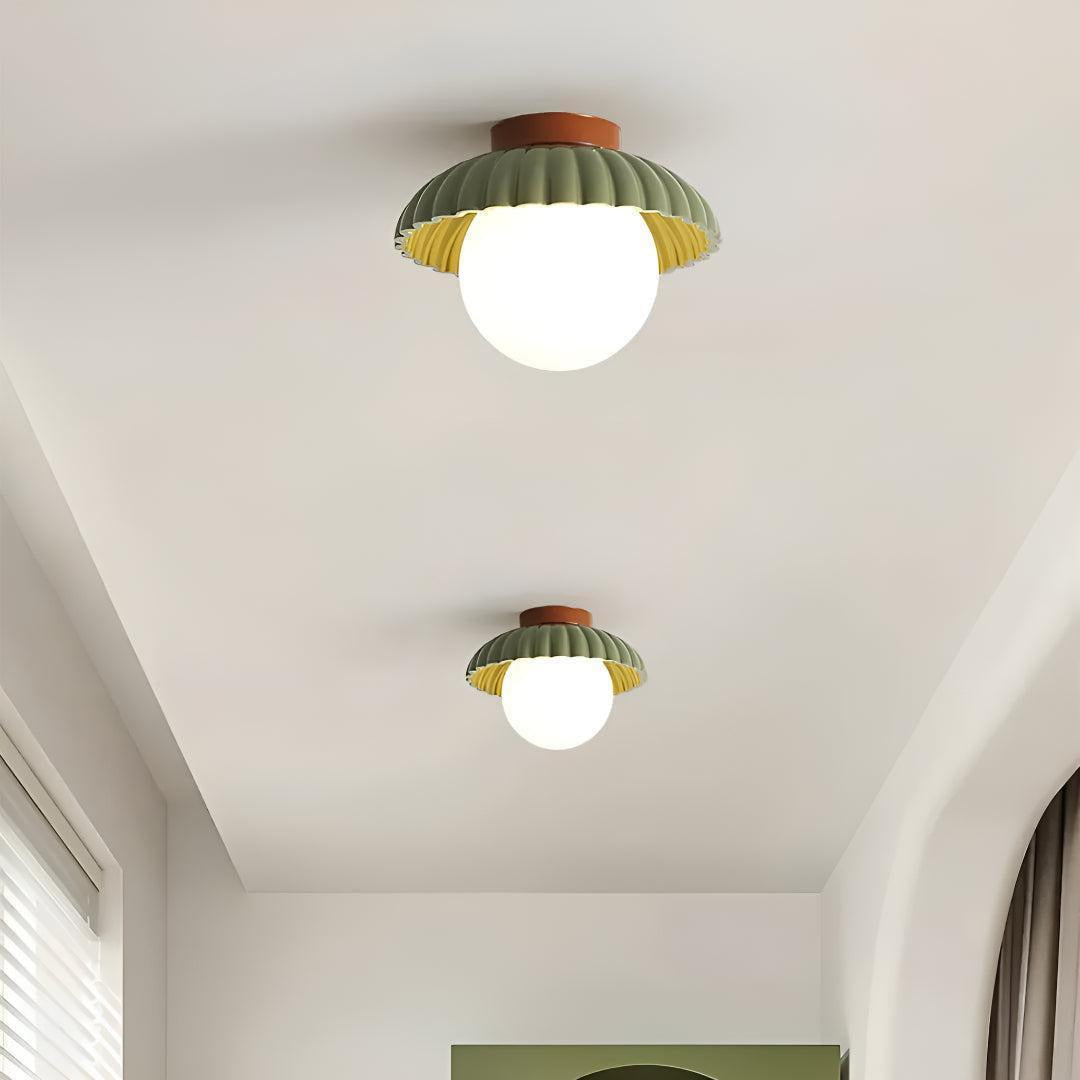 Modern Flush Mount Ceiling Light for Bedroom and Hallway