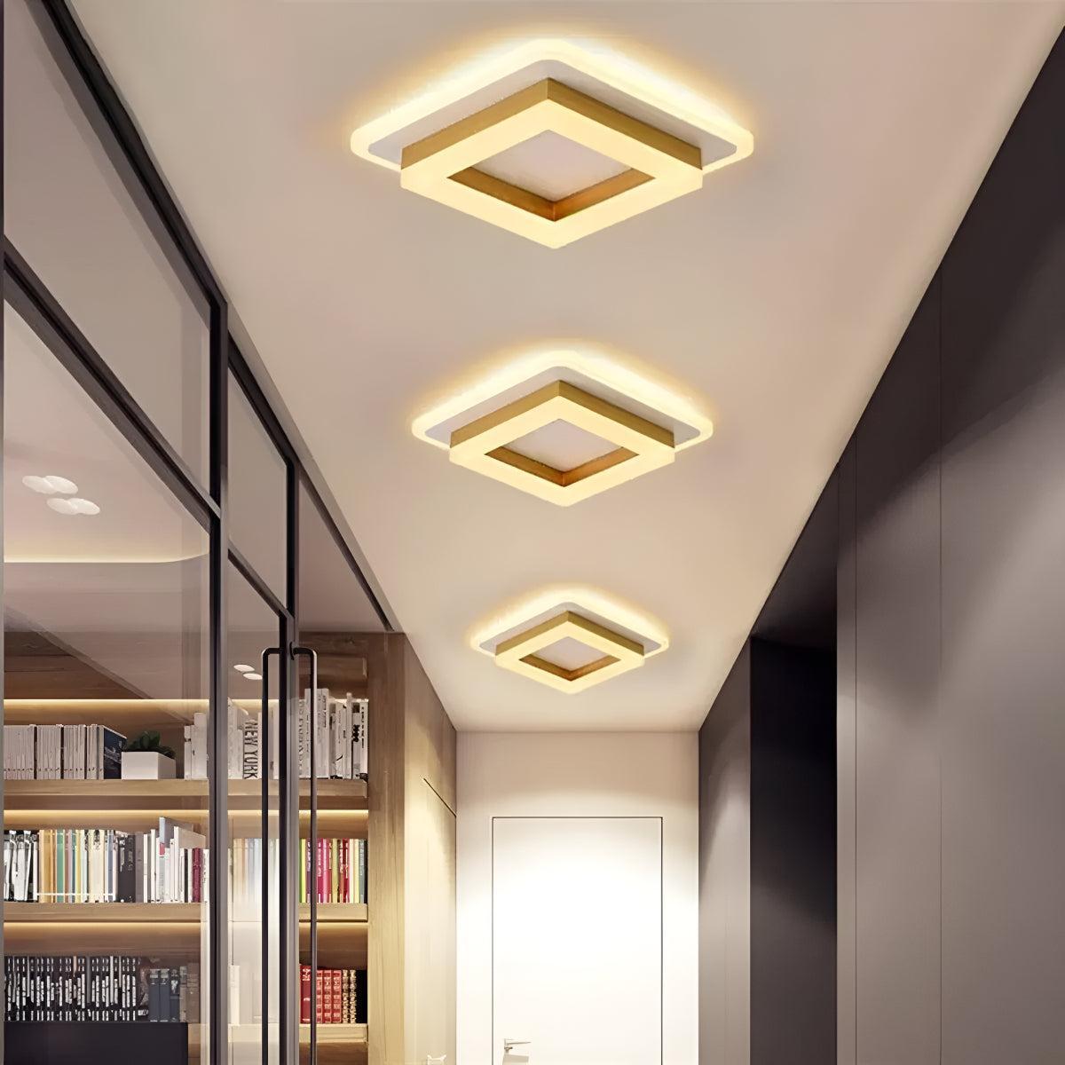 Modern Flush Mount Square Ceiling Light Fixture